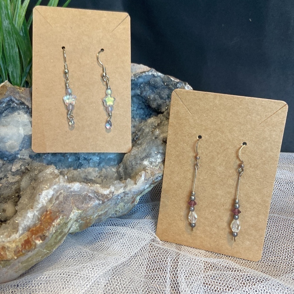 Two Pair Beaded Earrings 💕​